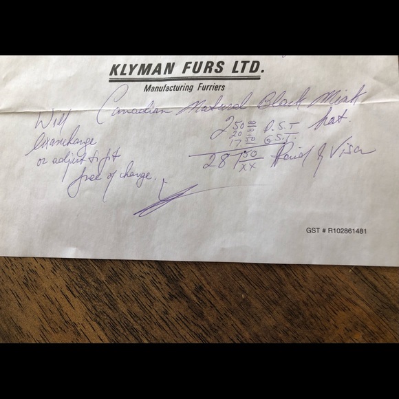 Canadian made authentic black mink fur hat - Picture 4 of 4